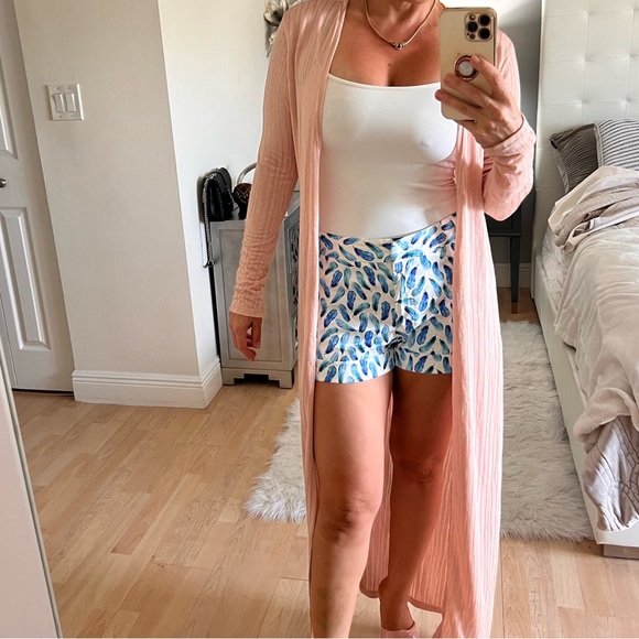 JLUXLABEL BELTED BLUSH COVER-UP DUSTER – LIKE NEW - Picture 4 of 4